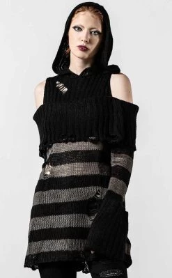 Top 10 π Killstar Shallow Grave Hooded Knit Sweater π€© 8 Top 10 π Killstar Shallow Grave Hooded Knit Sweater π€© -Gothic-clothing Shop Shallow Grave Hooded Knit Sweater Killstar 4 650x