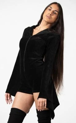 New π Killstar Spirit Of Slumber Hooded Playsuit β 8 New π Killstar Spirit Of Slumber Hooded Playsuit β -Gothic-clothing Shop Spirit of Slumber Hooded Playsuit Killstar 3 650x
