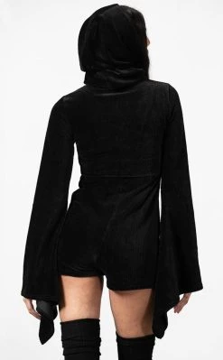 New π Killstar Spirit Of Slumber Hooded Playsuit β 11 New π Killstar Spirit Of Slumber Hooded Playsuit β -Gothic-clothing Shop Spirit of Slumber Hooded Playsuit Killstar 6 650x