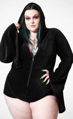 Deals 🔥 Killstar Spirit Of Slumber Hooded Playsuit [Plus-Size] 😍