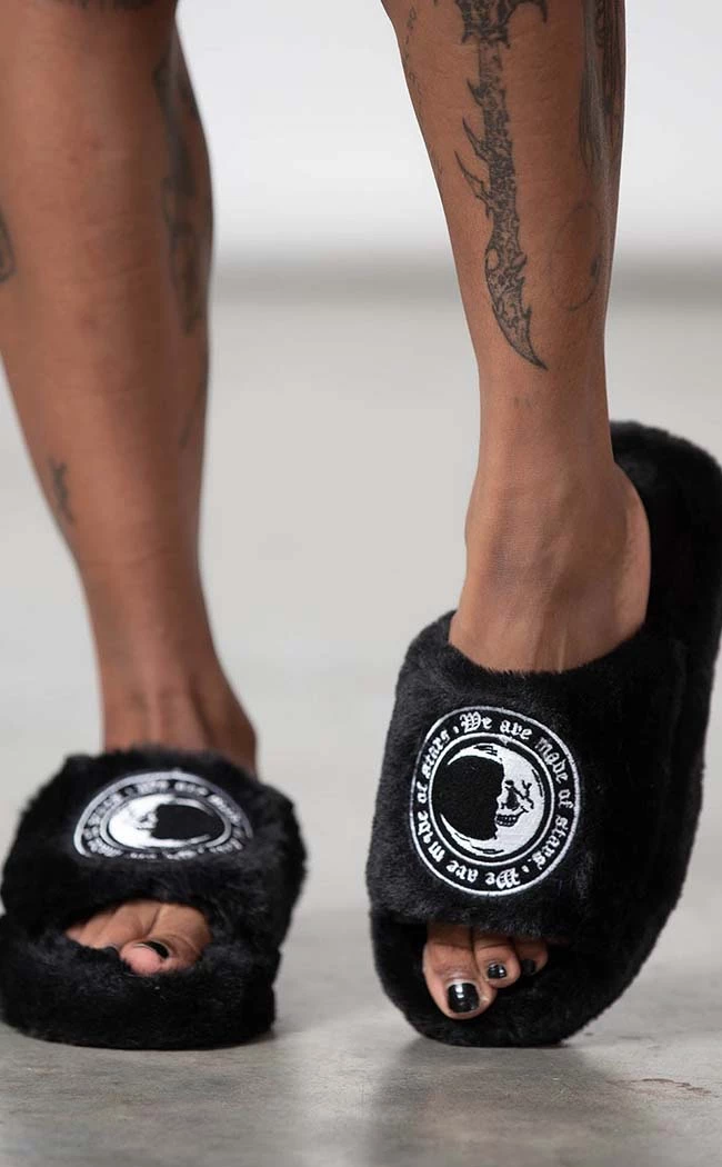 Best deal ✔️ Killstar Starchild Fur Slippers ⌛ 2 Best deal ✔️ Killstar Starchild Fur Slippers ⌛ - Image 2