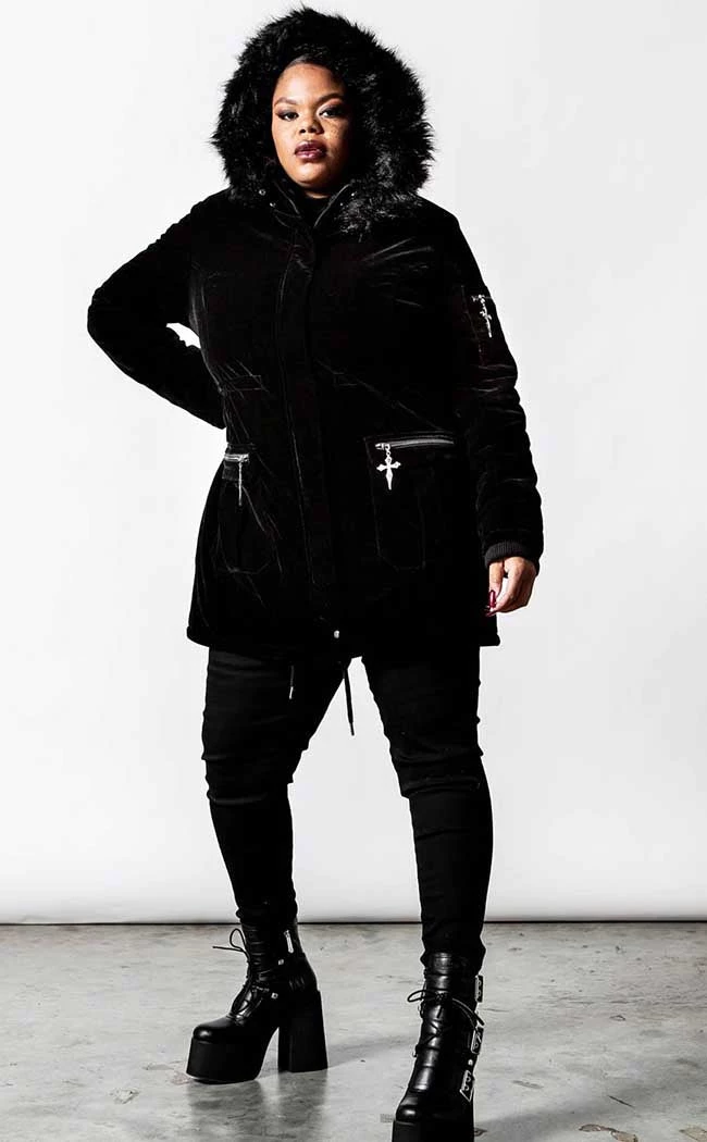 Brand new π Killstar Stormy Daze Parka Jacket β€οΈ 4 Brand new π Killstar Stormy Daze Parka Jacket β€οΈ - Image 4