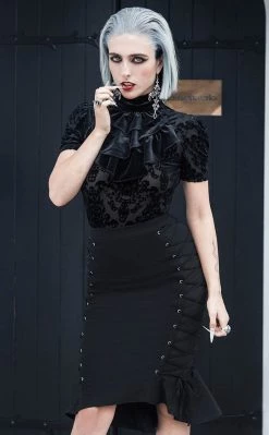 New ⭐ Killstar Thelma Blouse ✔️ 10 New ⭐ Killstar Thelma Blouse ✔️ -Gothic-clothing Shop Thelma Blouse Killstar 4 650x