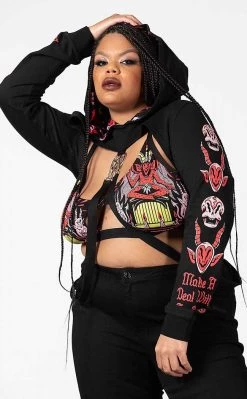 Outlet π Killstar Troublemaker Cropped Hoodie π 8 Outlet π Killstar Troublemaker Cropped Hoodie π -Gothic-clothing Shop Troublemaker Cropped Hoodie Killstar 3 650x