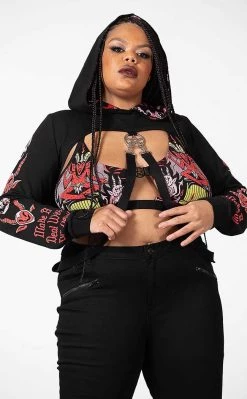 Outlet π Killstar Troublemaker Cropped Hoodie π 10 Outlet π Killstar Troublemaker Cropped Hoodie π -Gothic-clothing Shop Troublemaker Cropped Hoodie Killstar 5 650x