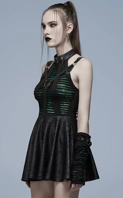 Cheap π Punk Rave Wicked Weave Harness π Dress | Black & Green β€οΈ 8 Cheap π Punk Rave Wicked Weave Harness π Dress | Black & Green β€οΈ -Gothic-clothing Shop Wicked Weave Harness Dress Black Green Punk Rave 3 650x
