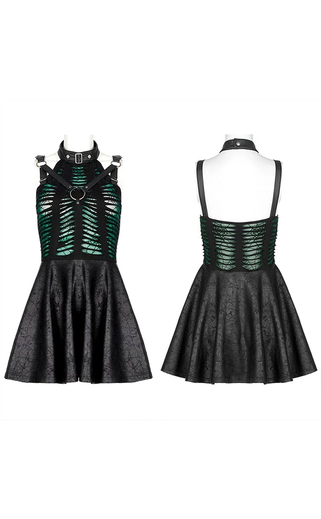 Cheap π Punk Rave Wicked Weave Harness π Dress | Black & Green β€οΈ 6 Cheap π Punk Rave Wicked Weave Harness π Dress | Black & Green β€οΈ - Image 6